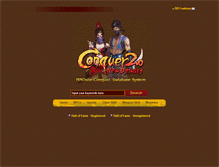 Tablet Screenshot of conquer.db.mmosite.com